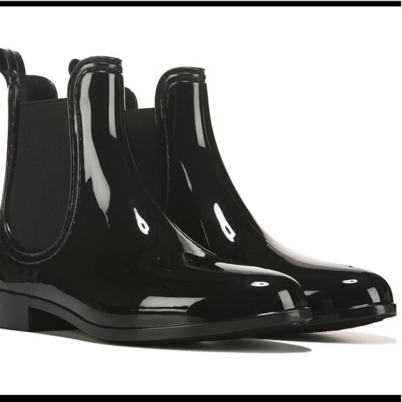 shiny chelsea rain boots